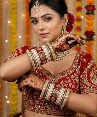 Rajwadi wedding bangle set 3
