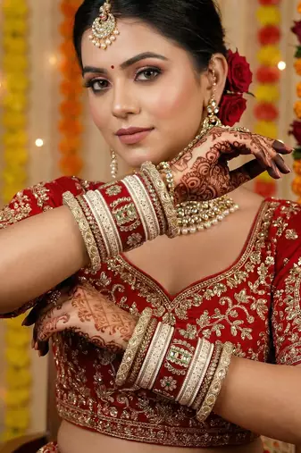 Rajwadi wedding bangle set