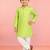 Boys mint green cotton kurta pyjama set