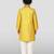 Boys yellow linen slub kurta pyjama set
