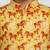 Boys yellow linen slub animal print kurta pyjama set