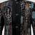 Boys multicolour velvet sequin embroidery attached jacket style sherwani set with pant