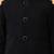 Boys black synthetic solid nehru jacket kurta patiala set with dupatta