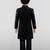 Boys blue velvet thread embroidery attached jacket style sherwani set with pant
