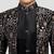 Boys chiku velvet thread embroidery attached jacket style sherwani set with pant