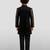 Boys chiku velvet thread embroidery attached jacket style sherwani set with pant