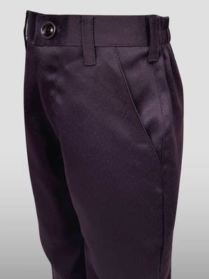 Boys wine silk blend jacquard indo-western set 5
