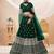 Women's Georgette Embroiderd Thread Work Semi-Stitched Lehenga Choli With Dupatta