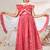 Girls red cotton lehenga set