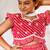 Girls red cotton lehenga set