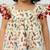 Girls' multicolour cotton a-line kurta & red pant set | ruffle sleeves | animal print | casual & festive ethnic wear