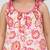 Girls pink cotton schiffli digital floral flare top with palazzo set