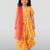 Girls yellow cotton digital floral print kurta with palazzo set | short sleeves | v-neck | festive casual