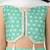 Girls sage green cotton bandhani print lehenga set with dupatta | three quarter sleeves | asymmetric hem