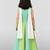 Girls sage green cotton bandhani print lehenga set with dupatta | three quarter sleeves | asymmetric hem