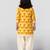 Girls yellow cotton animal print kurta with salwar set | three quarter sleeves | pakistani style | festive casual