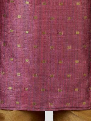 Silk blend kurta set with pyjama for boyss| purple | diwali 4