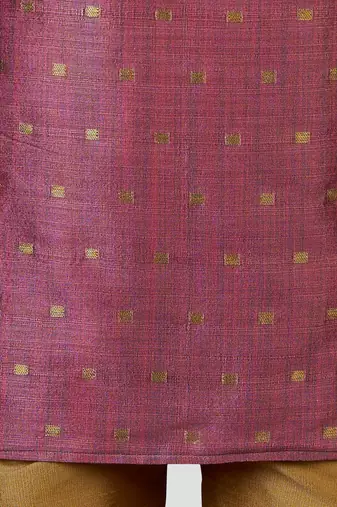 Silk blend kurta set with pyjama for boyss| purple | diwali
