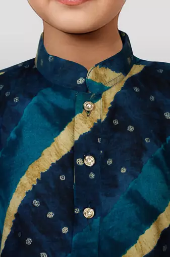Rayon kurta set with pyjama for boyss| navy blue | diwali