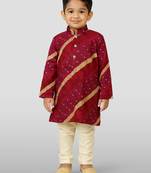 Rayon kurta set with pyjama for boyss| purple | diwali