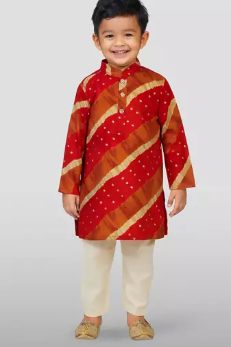 Rayon kurta set with pyjama for boyss| maroon | diwali