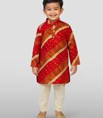 Rayon kurta set with pyjama for boyss| maroon | diwali