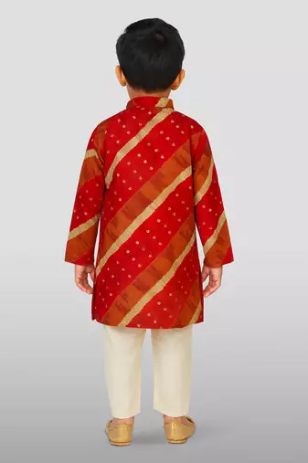 Rayon kurta set with pyjama for boyss| maroon | diwali