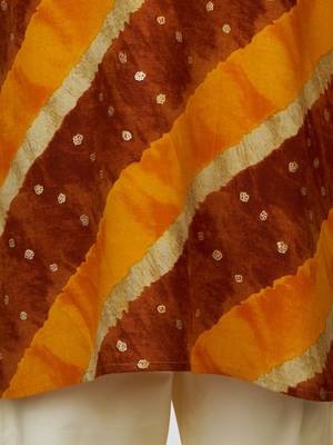 Rayon kurta set with pyjama for boyss| mustard | diwali 3