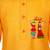 Cotton printed kurta set with pyjama for boyss | orange | navratri special
