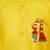 Cotton printed kurta set with pyjama for boyss | yellow | navratri special