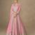 Pink premium heavy chinon embroidered sequence work anarkali with dupatta – designer party wear