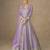 Lavender premium heavy chinon embroidered sequence work anarkali with dupatta – designer party wear