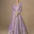 Lavender premium heavy chinon embroidered sequence work anarkali with dupatta     designer party wear