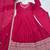 Pink anarkali suit with zari border
