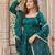 Teal green anarkali suit