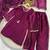 Wine silk kurta palazzo set