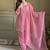 Soft pink kurta pant set with dupatta