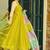 Green silk anarkali gown