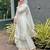 White silk embroidered salwar kameez