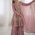 Pink silk sharara suit