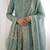 Blue embroidered anarkali set