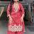 Red zari work kurta set
