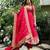 Red gota patti anarkali suit
