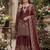 Maroon heavily embellished bridal sharara