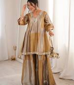 Golden kaftan-style co-ord set