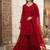 Red georgette suit