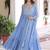 Blue anarkali set