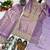 Lavender embroidered kurta palazzo set