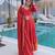 Red anarkali suit with dupatta