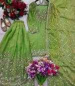Green sharara suit